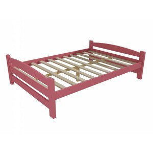 Dětská postel DP 009 XL (Rozměr: 120 x 200 cm, Barva dřeva: barva růžová)