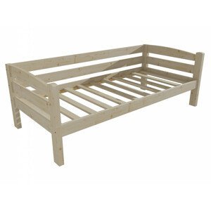 Dětská postel DP 010 (Rozměr: 90 x 190 cm, Barva dřeva: surové dřevo)