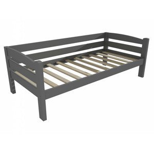 Dětská postel DP 010 (Rozměr: 70 x 160 cm, Barva dřeva: barva šedá)