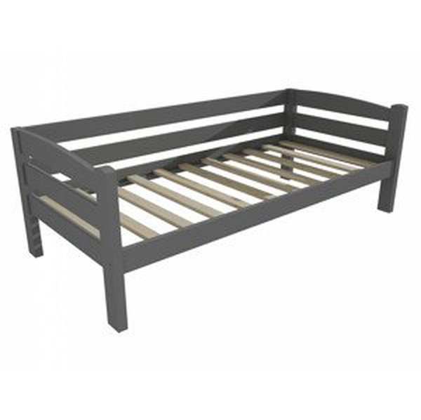 Dětská postel DP 010 (Rozměr: 80 x 160 cm, Barva dřeva: barva šedá)