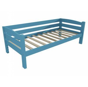 Dětská postel DP 010 (Rozměr: 90 x 190 cm, Barva dřeva: barva modrá)