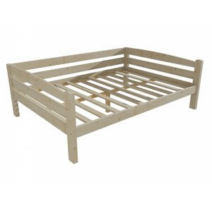 Dětská postel DP 010 XL (Rozměr: 120 x 200 cm, Barva dřeva: surové dřevo)