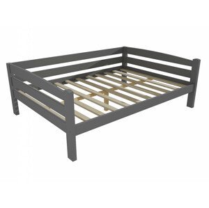 Dětská postel DP 010 XL (Rozměr: 140 x 200 cm, Barva dřeva: barva šedá)
