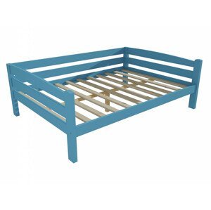 Dětská postel DP 010 XL (Rozměr: 120 x 200 cm, Barva dřeva: barva modrá)