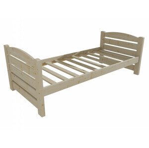 Dětská postel DP 011 (Rozměr: 70 x 160 cm, Barva dřeva: surové dřevo)