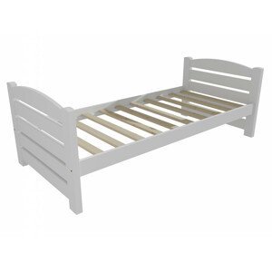 Dětská postel DP 011 (Rozměr: 70 x 160 cm, Barva dřeva: barva bílá)