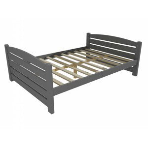 Dětská postel DP 011 XL (Rozměr: 120 x 200 cm, Barva dřeva: barva šedá)