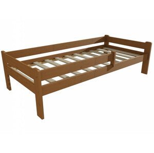 Dětská postel DP 012 se zábranou (Rozměr: 90 x 190 cm, Barva dřeva: moření dub)
