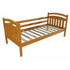 Dětská postel DP 016 (Rozměr: 70 x 160 cm, Barva dřeva: moření olše)