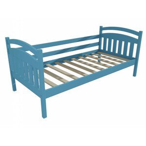 Dětská postel DP 016 (Rozměr: 90 x 190 cm, Barva dřeva: barva modrá)