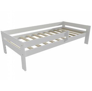 Dětská postel DP 018 se zábranou (Rozměr: 90 x 200 cm, Barva dřeva: barva bílá)