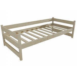 Dětská postel DP 023 (Rozměr: 70 x 160 cm, Barva dřeva: surové dřevo)