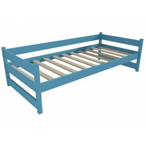 Dětská postel DP 023 (Rozměr: 70 x 160 cm, Barva dřeva: barva modrá)