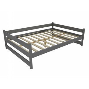 Dětská postel DP 023 XL (Rozměr: 120 x 200 cm, Barva dřeva: barva šedá)