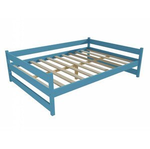 Dětská postel DP 023 XL (Rozměr: 120 x 200 cm, Barva dřeva: barva modrá)