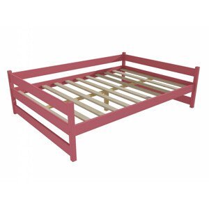 Dětská postel DP 023 XL (Rozměr: 120 x 200 cm, Barva dřeva: barva růžová)