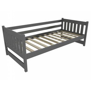 Dětská postel DP 024 (Rozměr: 80 x 200 cm, Barva dřeva: barva šedá)
