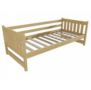 Dětská postel DP 024 (Rozměr: 70 x 160 cm, Barva dřeva: bezbarvý lak)