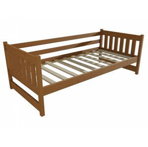 Dětská postel DP 024 (Rozměr: 70 x 160 cm, Barva dřeva: moření dub)