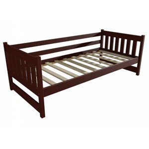 Dětská postel DP 024 (Rozměr: 70 x 160 cm, Barva dřeva: moření ořech)