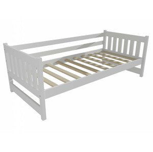 Dětská postel DP 024 (Rozměr: 70 x 160 cm, Barva dřeva: barva bílá)