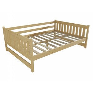 Dětská postel DP 024 XL (Rozměr: 120 x 200 cm, Barva dřeva: bezbarvý lak)