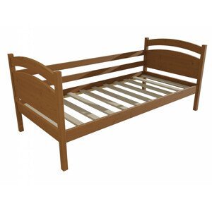 Dětská postel DP 026 (Rozměr: 70 x 160 cm, Barva dřeva: moření dub)