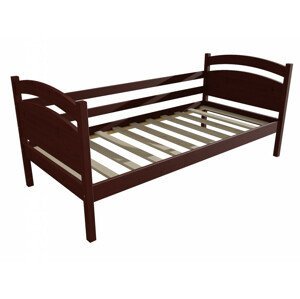 Dětská postel DP 026 (Rozměr: 70 x 160 cm, Barva dřeva: moření ořech)