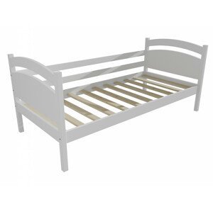 Dětská postel DP 026 (Rozměr: 70 x 160 cm, Barva dřeva: barva bílá)