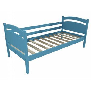 Dětská postel DP 026 (Rozměr: 70 x 160 cm, Barva dřeva: barva modrá)