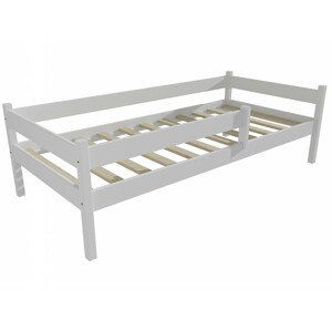 Dětská postel DP 027 se zábranou (Rozměr: 90 x 200 cm, Barva dřeva: barva bílá)