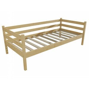 Dětská postel DP 028 (Rozměr: 70 x 160 cm, Barva dřeva: bezbarvý lak)