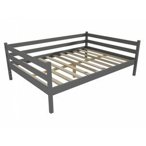 Dětská postel DP 028 XL (Rozměr: 120 x 200 cm, Barva dřeva: barva šedá)