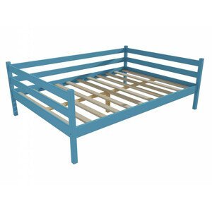 Dětská postel DP 028 XL (Rozměr: 120 x 200 cm, Barva dřeva: barva modrá)