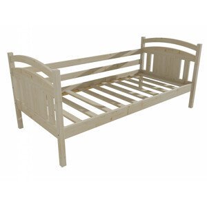 Dětská postel DP 029 (Rozměr: 90 x 190 cm, Barva dřeva: surové dřevo)
