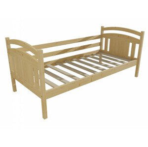 Dětská postel DP 029 (Rozměr: 70 x 160 cm, Barva dřeva: bezbarvý lak)