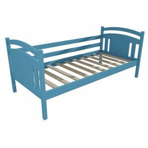 Dětská postel DP 029 (Rozměr: 90 x 190 cm, Barva dřeva: barva modrá)