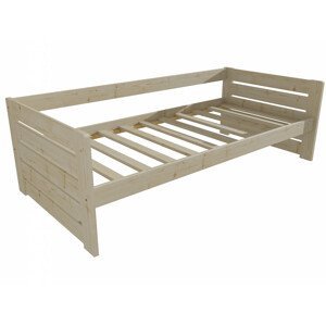 Dětská postel DP 030 (Rozměr: 70 x 160 cm, Barva dřeva: surové dřevo)
