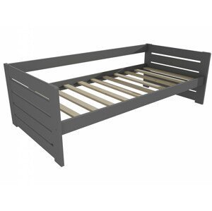 Dětská postel DP 030 (Rozměr: 70 x 160 cm, Barva dřeva: barva šedá)