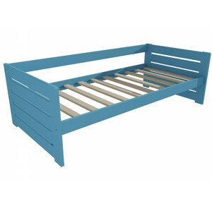 Dětská postel DP 030 (Rozměr: 70 x 160 cm, Barva dřeva: barva modrá)