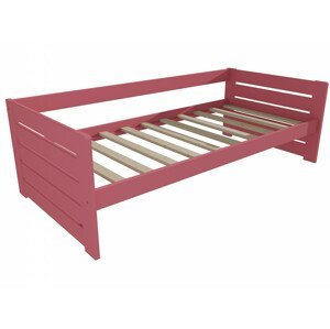 Dětská postel DP 030 (Rozměr: 70 x 160 cm, Barva dřeva: barva růžová)