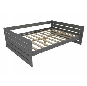 Dětská postel DP 030 XL (Rozměr: 120 x 200 cm, Barva dřeva: barva šedá)