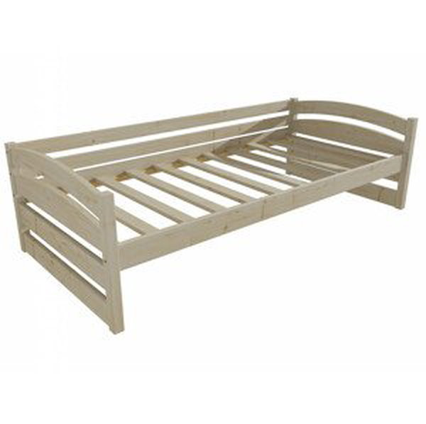 Dětská postel DP 031 (Rozměr: 80 x 160 cm, Barva dřeva: surové dřevo)