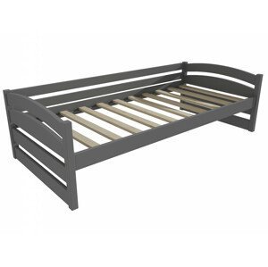 Dětská postel DP 031 (Rozměr: 70 x 160 cm, Barva dřeva: barva šedá)