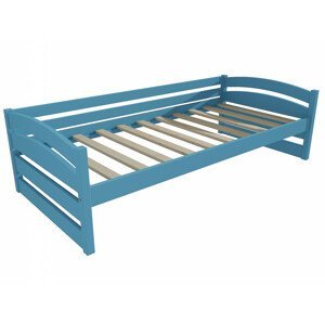 Dětská postel DP 031 (Rozměr: 70 x 160 cm, Barva dřeva: barva modrá)