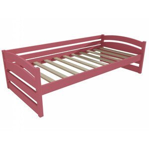 Dětská postel DP 031 (Rozměr: 80 x 160 cm, Barva dřeva: barva růžová)