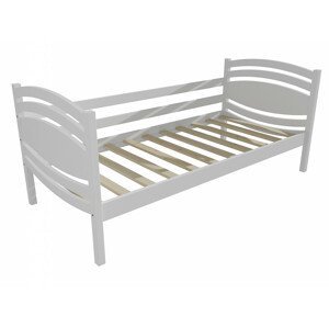 Dětská postel DP 032 (Rozměr: 90 x 200 cm, Barva dřeva: barva bílá)