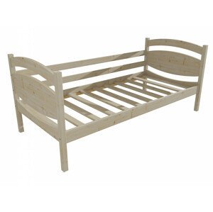 Dětská postel DP 033 (Rozměr: 70 x 160 cm, Barva dřeva: surové dřevo)