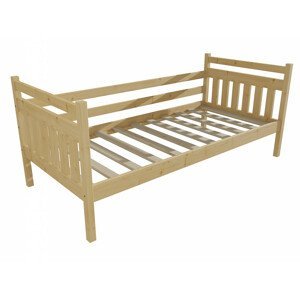 Dětská postel DP 034 (Rozměr: 70 x 160 cm, Barva dřeva: bezbarvý lak)