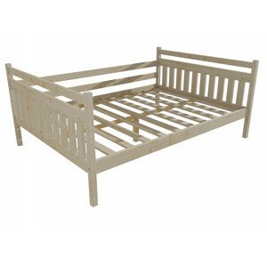 Dětská postel DP 034 XL (Rozměr: 120 x 200 cm, Barva dřeva: surové dřevo)